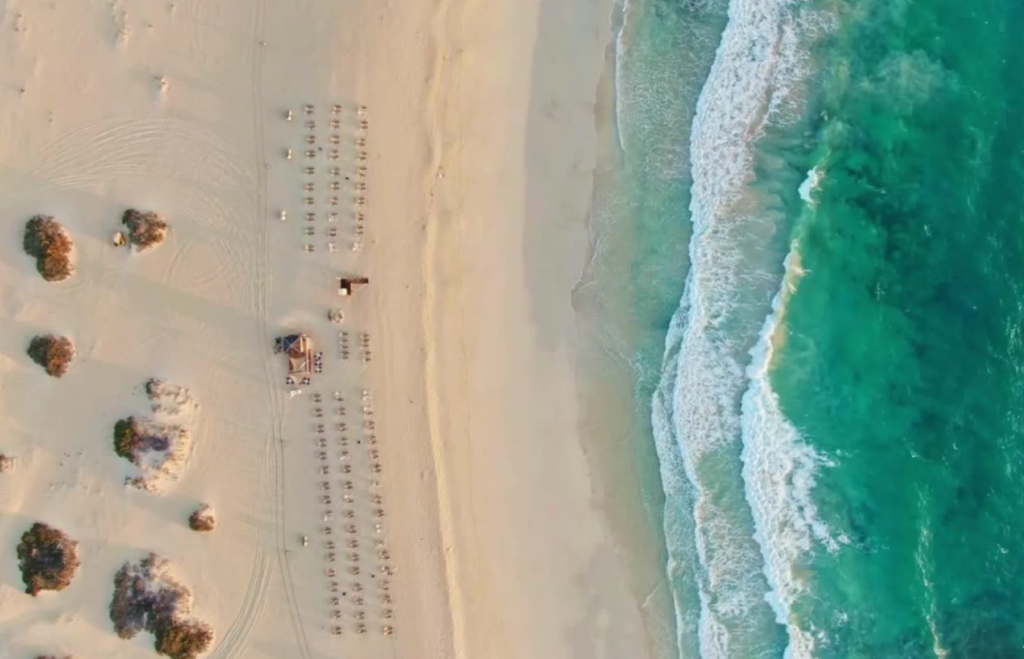 View of Corralejo Beach in Fuerteventura
